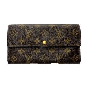 Authentic Louis Vuitton Monogram Porte Tresor International Long Wallet clutch